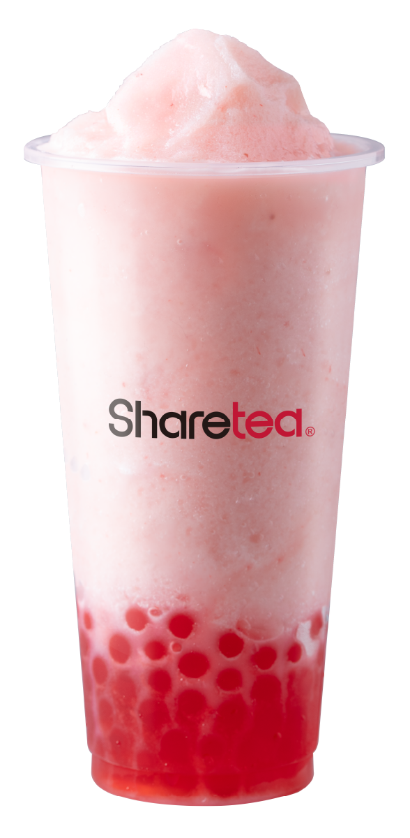 Strawberry Yogurt w/ Strawberry Popping Boba