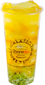 Fruit Tea: Peach Kiwi Tea with Aiyu Jelly