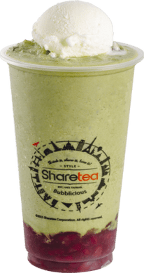 Ice Blended: Matcha Red Bean Ice Blended with Ice Cream