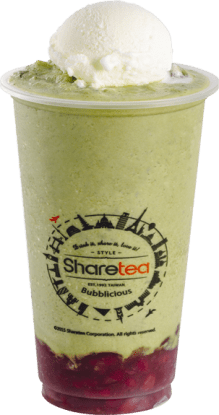 Ice Blended: Matcha Red Bean Ice Blended with Ice Cream