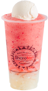 Ice Blended: Strawberry Ice Blended with Lychee Jelly & Ice Cream